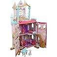 KidKraft Disney Princess Dance & Dream Wooden Dollhouse, Over 4-Feet Tall with Sounds, Spinning Dance Floor and 20 Play Piece
