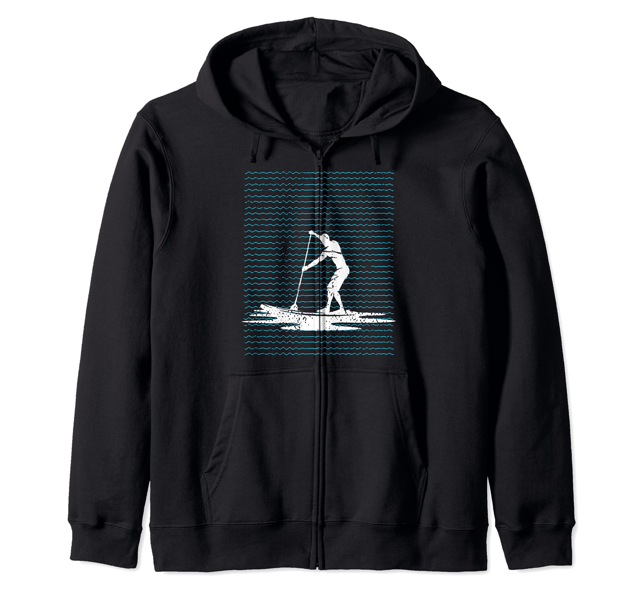 Stand Up Paddling Stand Up Paddler Paddleboarding SUP Zip Hoodie