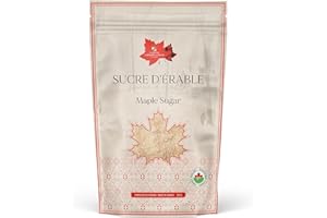 Little Quebec Sugar Shack – Granulated Maple Sugar - 250g | Made from Pure Canadian Maple Syrup l All-Natural Sweetener | gre