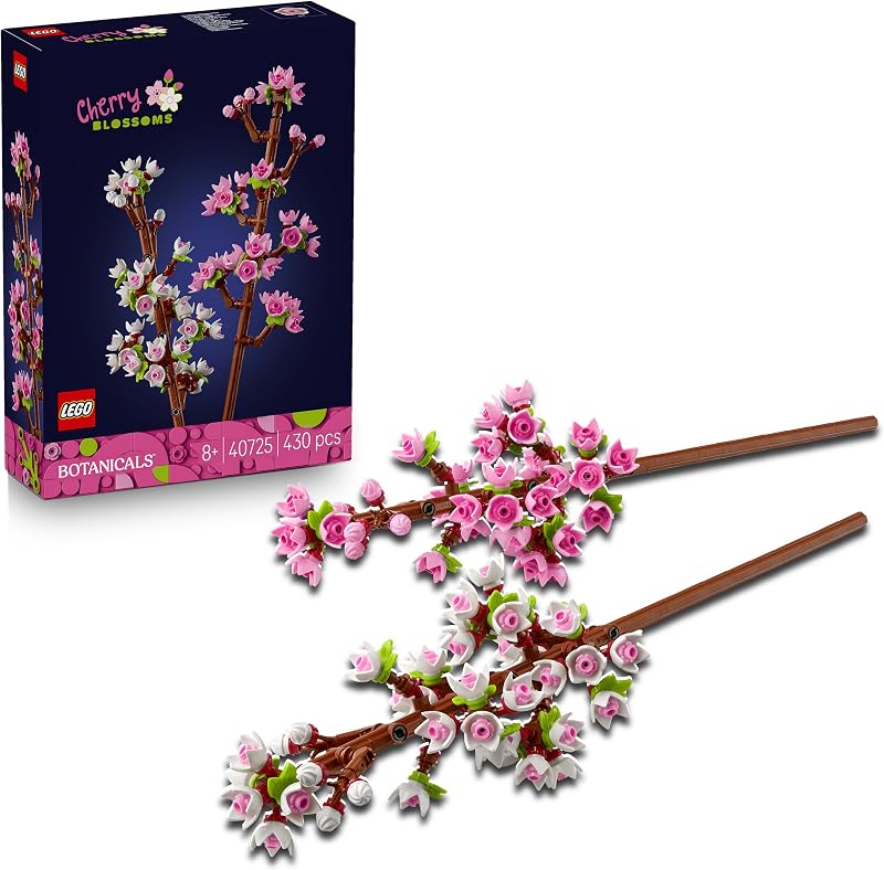 LEGO Botanicals Cherry Blossoms 40725 Buildable Flowers Desk Decor 438 pcs
