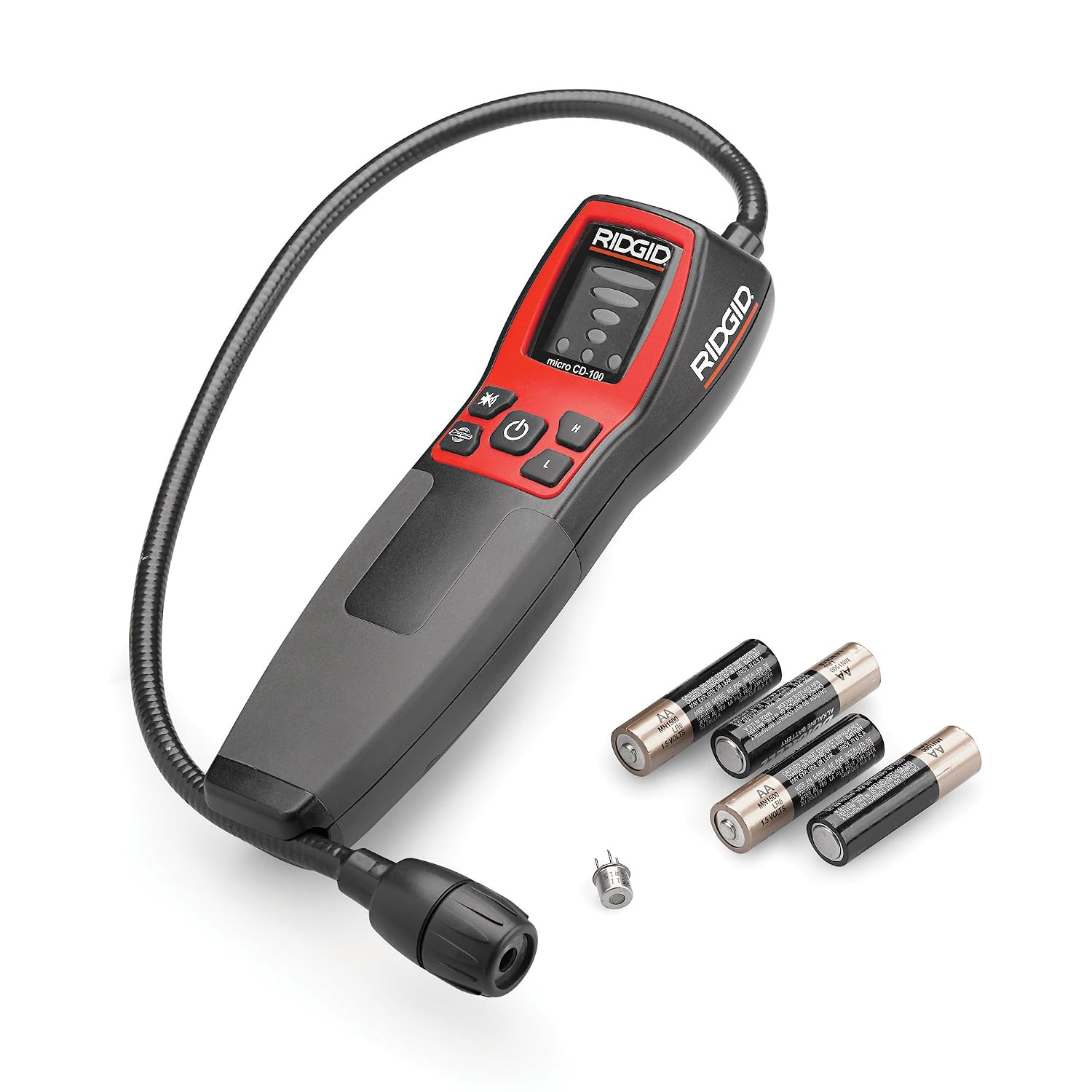 RIDGID 36163 Model Micro CD-100 Combustible Gas Leak Detector,Grey,25.9 x 5.1 x 11.9 centimetres - Image 3