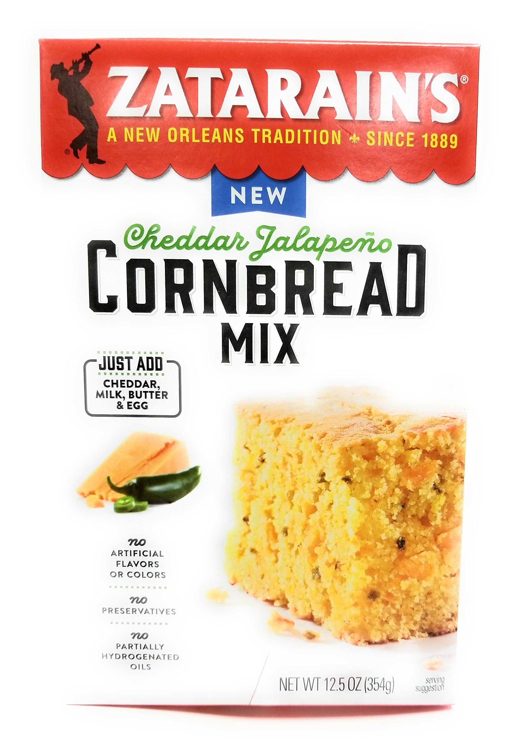Zatarain's Honey Butter Cornbread Mix, 12.5 oz (Pack of 6) Grocery & Gourmet Food