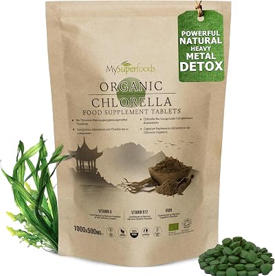 MySuperfoods Chlorella Tablets 5000mg per Serving Organic 1000 Tablets
