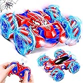 Spider Remote Control Cars for Kids,Stunt Car Toy with Light Strip, 2.4 Ghz RC Cars,Toy for 4 5 6 7 8-12 Year Old Boys Toddle