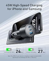 Anker 167.5W Max 3-Port Car Charger USB-C USB-A Cable Included view 4