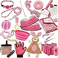 CUSOZWO 39 Pcs Puppy Starter Kit - New Puppy Welcome Home Kit Small Dog Essentials for New Owners Includes Dog Toys, Dog Collar Leash Set, Poop Waste Bag with Dispenser, Bowls, Blankets...