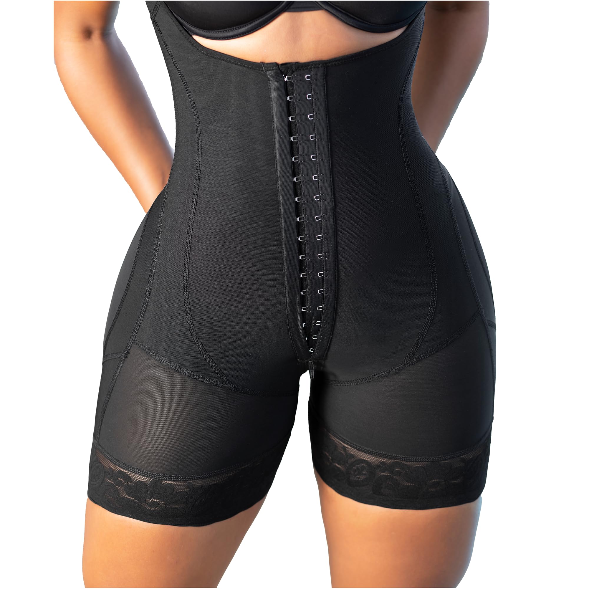 Photo 1 of Stage 3 Colombian BBL Faja- Post Surgical Recovery Shapewear For Tummy Tucks Lipo360 or BBL Hourglass Compression Garment (Black, X Small)