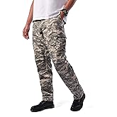 BACKBONE Mens Casual Camouflage Cargo Pants Army Military BDU Pants