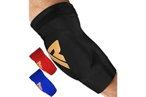 RDX Pro Elbow Pads, Muay Thai MMA Kickboxing Sparring Elbow Guard, Martial Arts Striking Protection, Volleyball Wrestling Bas
