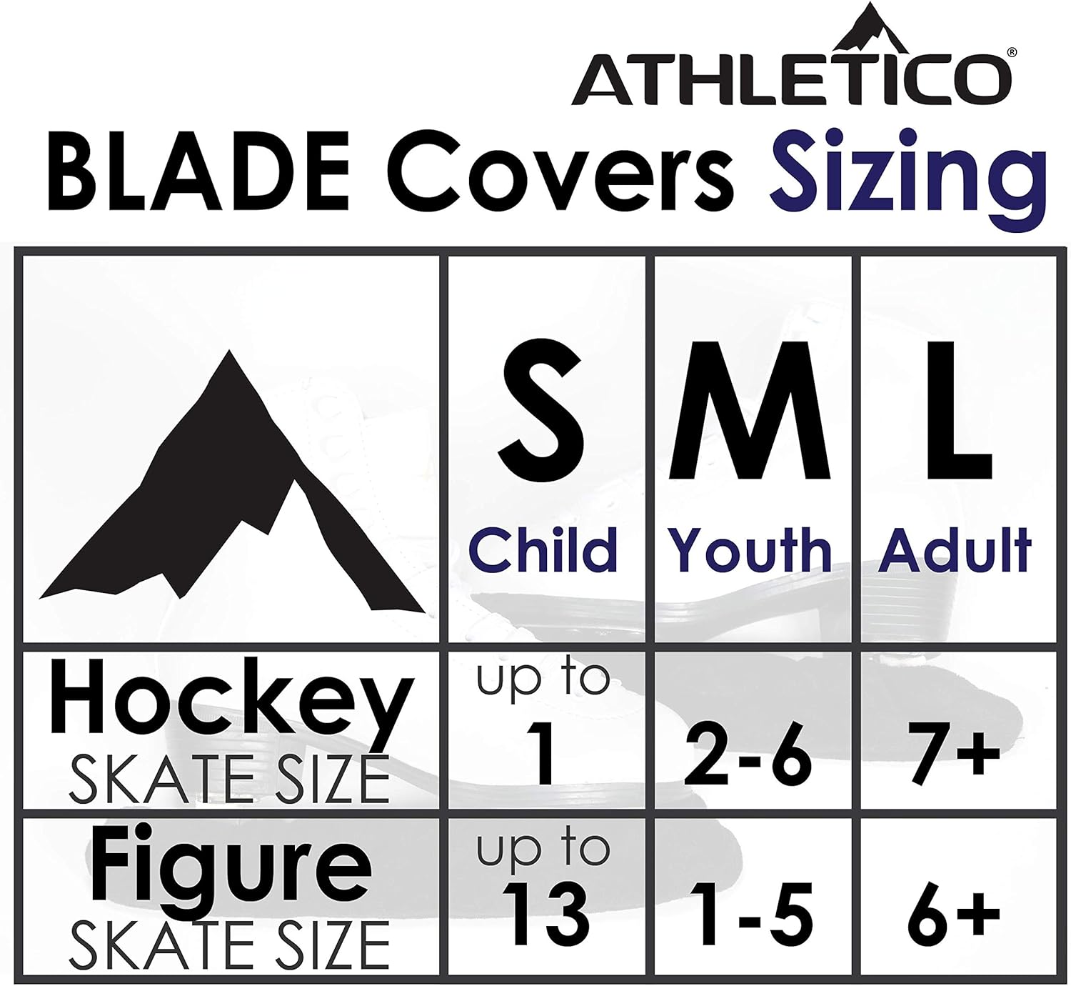 Athletico Ice Skate Blade Covers - Guards for Hockey Skates, Figure Skates, and Ice Skates - Skating Soakers Cover Blades from Youth to Adult Size - Men, Women, Kids : Sports & Outdoors