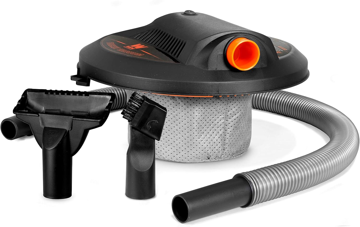 WEN 38005 3.2Amp 5Gallon Bucket Vacuum Cleaner with Hose, Nozzles and