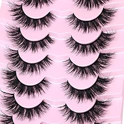Mink Lashes Natural Look False Eyelashes Wispy Cat