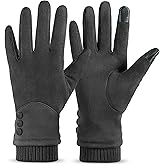 Welvgnnce Women's Winter Warm Gloves With Touch Screen Texting Fingers, Windproof, Fleece Lined, Thick Warm Gloves