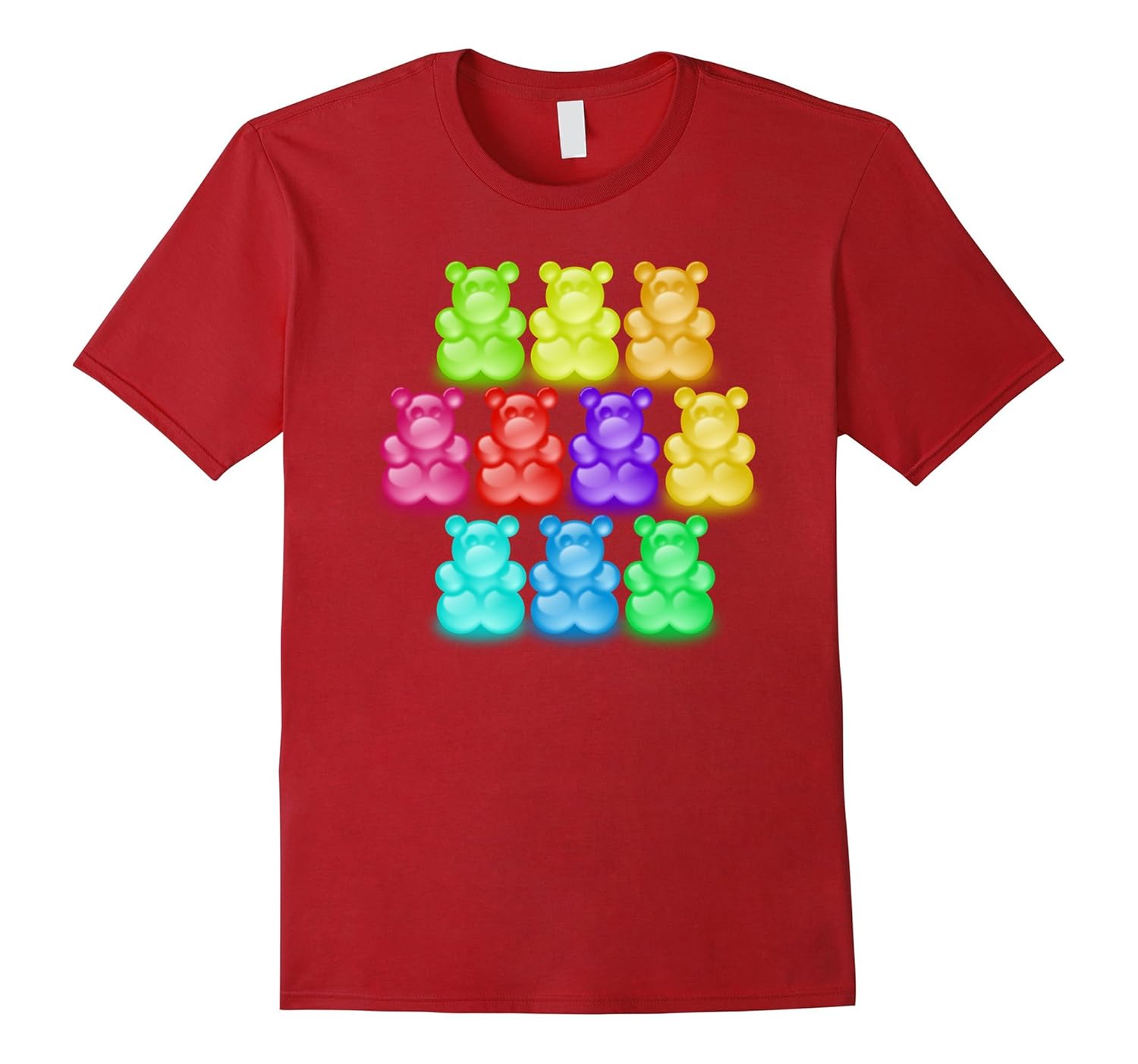 Chewy Bear Shaped Gummy Candy T-Shirt Delicious Fruity Treat-ANZ