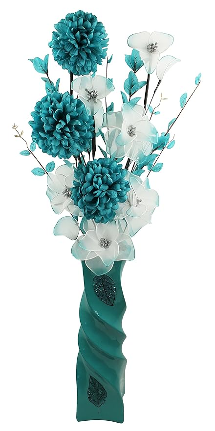 Flourish 795313 Large 50cm Floor Vase With Artificial Flower