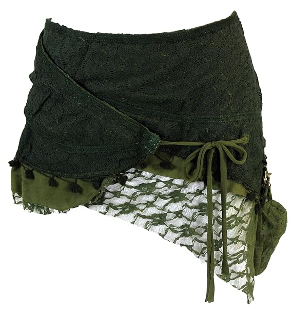 Guru-Shop Goa Minirock, Wickelrock, Cacheur, Damen, Baumwolle, Kurze Röcke Alternative Bekleidung