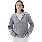 SUUKSESS Women Chunky Knit Cashmere Blend Sweaters Zip up Oversized Hoodies Cardigan with Pockets Long Sleeve Fall Outerwear