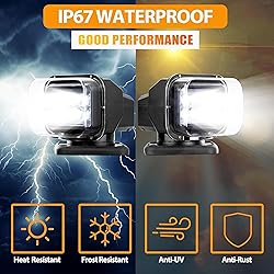 Remote Control Marine LED Search Spot Light, 8 Inch