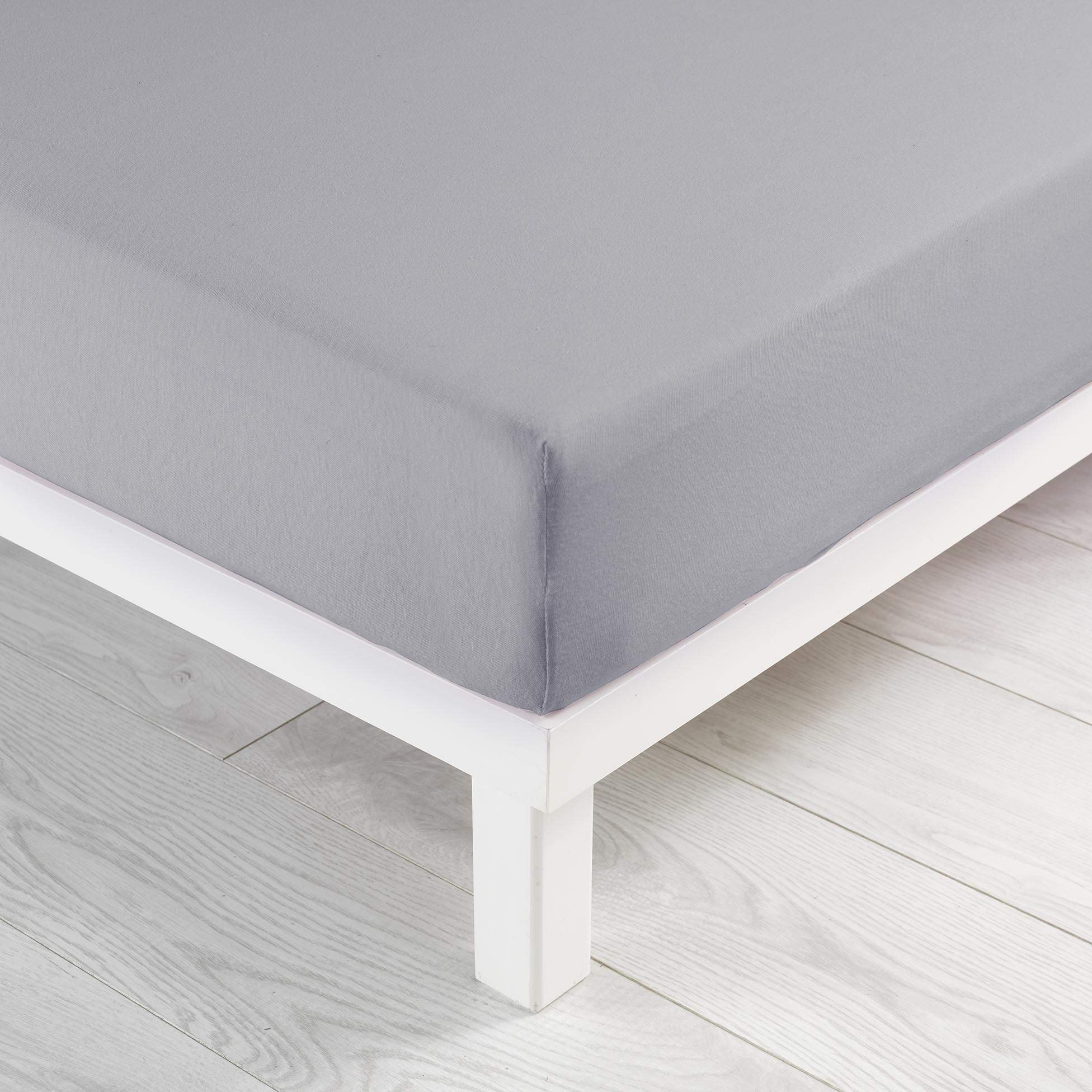 Douceur d'Intérieur Single Fitted Sheet 90 x 190 cm Jerry Pebble