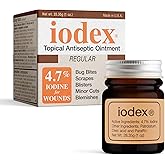 BAAR Iodex Topical Healing Ointment, 4.7% Iodine for Infection Prevention and Soothing Relief, Perfect for Cuts, Scrapes, Wounds, Bruises, Minor Burns, Bug Bites, Rashes & More, Made in The USA, 1 oz