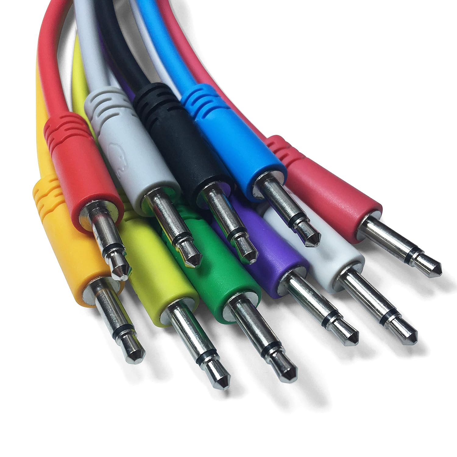 Eurorack Patchkabel - Set aus 5 mono Patchkabeln 3,5mm für modulare ...