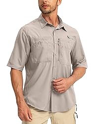 Men's Fishing Shirts with Zipper Pockets UPF