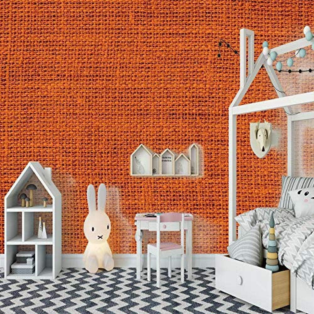 Amazon Djskhf 壁画オレンジ背景カスタム3d Hd壁紙家の装飾ペイントノスタルジックなパネル写真家の芸術リビングルームベッドルームキッチン 360x250cm 壁紙