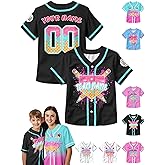 Custom Baseball Jersey – Personalized Name, Number & Logo, Ice Cream Baseball Jersey for Men, Women, Youth, Toddlers