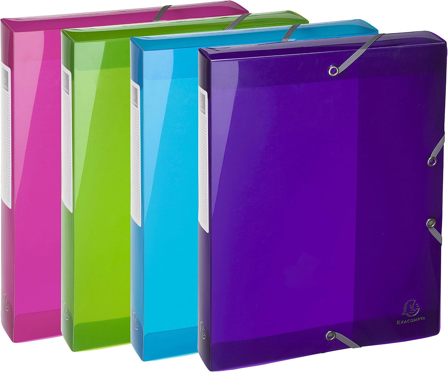 Exacompta, Ref 59780E, Iderama Collection, PP Filing Box, 250 x 330mm in Size, 40mm Spine, Suitable for Storing A4 Documents