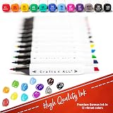 Crafts 4 ALL Fabric Pens 12 Dual Tip Markers Vibrant Washable Colors view 2