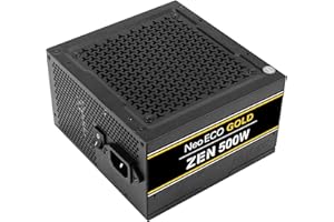 Antec Neoeco Zen Series NE500G Zen 500W ATX12V 2.4 80 Plus Gold Certified Non-Modular Active PFC Power Supply