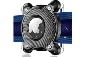 Air Tag Dog Collar Holder,IPX8 Waterproof Air Tag Holder for Dog Collar,Removable Metal Buckle Strap-Ultralight Hard TPU Dog 