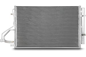 SCITOO Condenser Air Conditioning Compatible with Hyundai Elantra 2011-2013 & for Kia Forte Koup 2013-2013, Replace# 976063X000