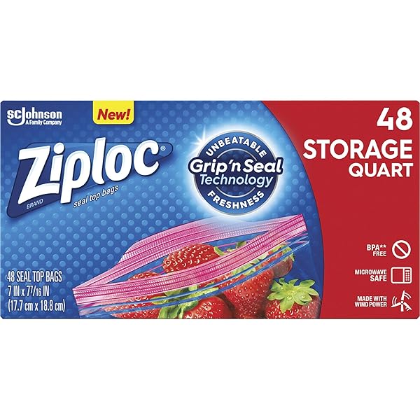 DRACB003103CT – ZIPLOC DOUBLE ZIPPER STORAGE BAGS