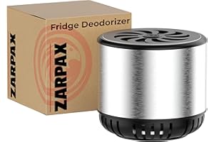 ZARPAX Refrigerator Deodorizer - Single Pack - Fridge Smell Eliminator Lasts for 10 Years -18ft3 Capacity Strong Fridge Odor Absorber, Eliminator & Air Purifier - More Effective Than Baking Soda