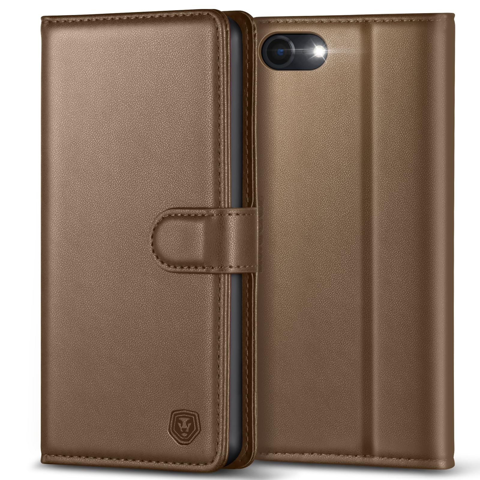 Mobile Phone Case for iPhone SE 2022/2020 Case iPhone 7 / iPhone 8 Case Leather Flip Case Wallet Card Slot Stand Magnetic Mobile Phone Case Protective Cover for iPhone SE 2022 5G / SE 2020/8 / 7 -