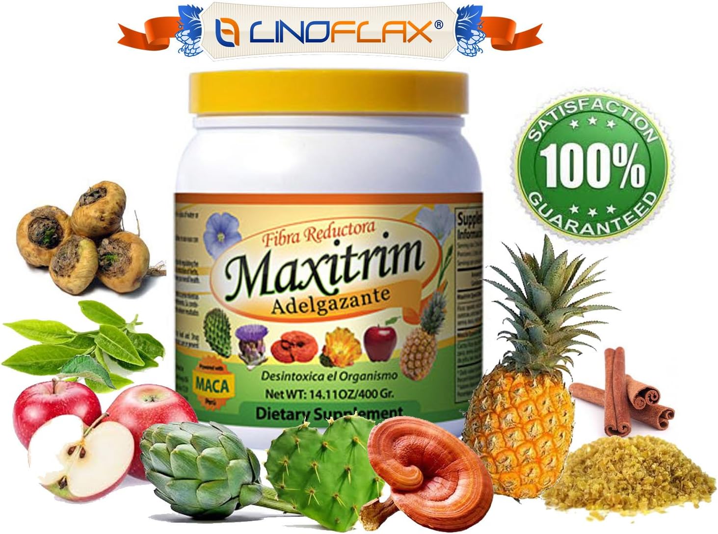 Multi Weight Loss Fiber Mix Maxitrim Adelgazante Linoflax
