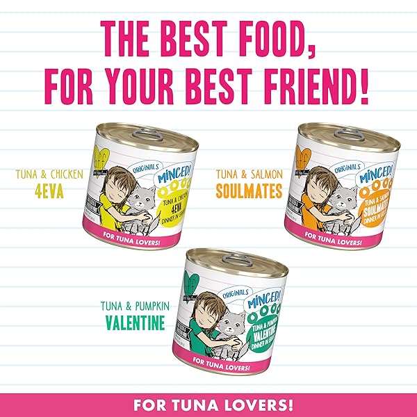 WERUVA BFF MINCED NATURAL WET CAT FOOD, BIG FELINE FEAST VARIETY PACK, 10OZ CAN, PACK OF 12