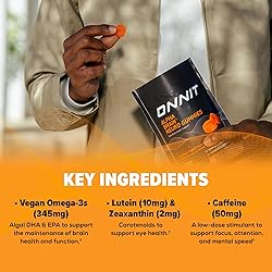 ONNIT Alpha Brain Neuro Focus Gummies - Vegan
