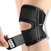 NEENCA Knee Brace for Knee Pain, Compression Knee Support with Air Mesh Fabric, Adjustable Knee Wrap with Side Stabilizers, Ultra-Soft Bandage for Elderly, Meniscus Tear, ACL, Arthritis Relief, Hiking