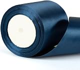 ZSYIULIA Navy Satin Ribbon 22m x 10cm Thick Wedding Car Gift Bow Craft