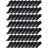 Foaincore 100 Pairs Cushion Ankle Short Socks for Men Women, Unisex Breathable Casual Low Cut Socks Bulk for Homeless Warm