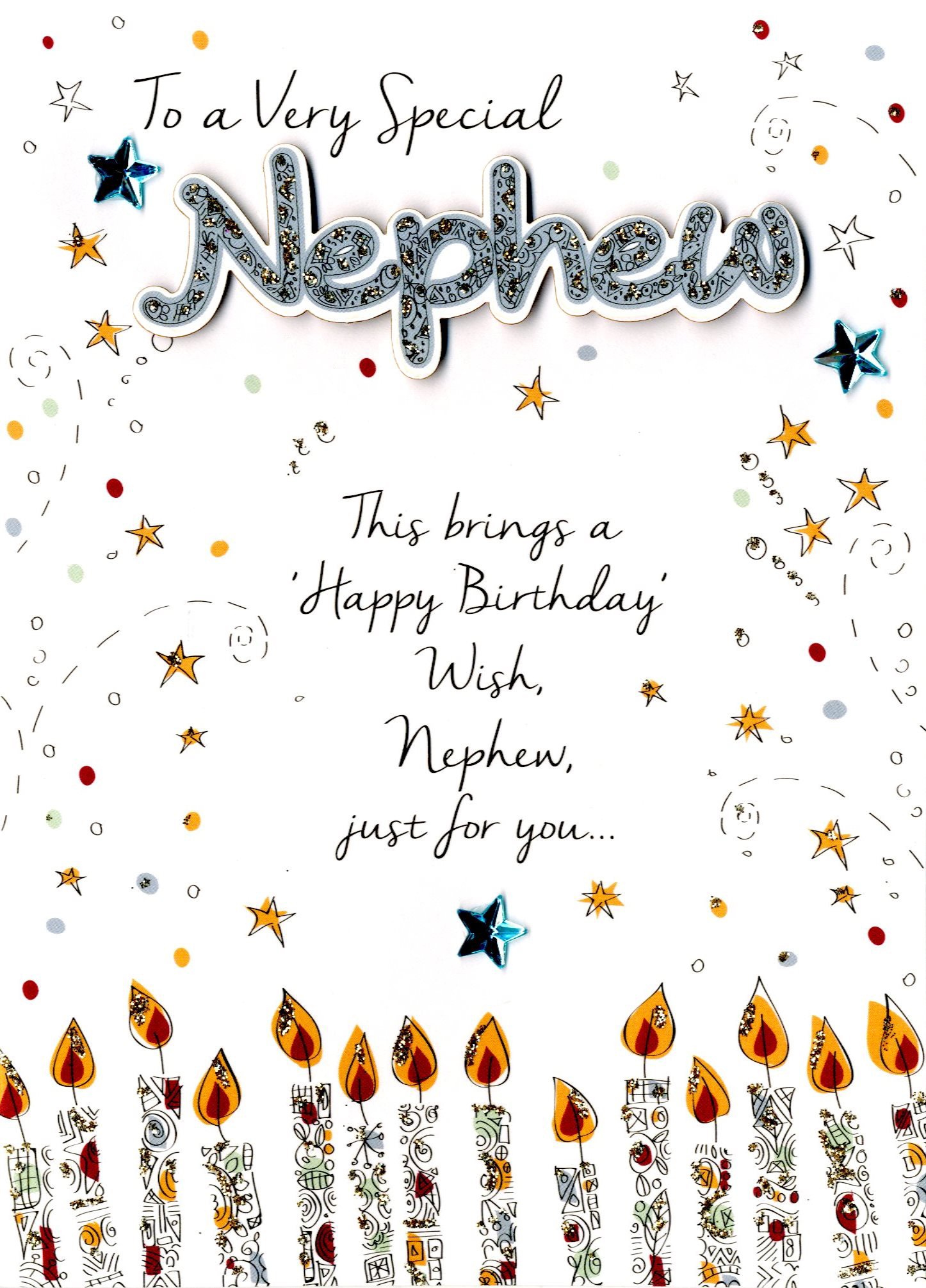 Just To Say Special Nephew Birthday Greeting Card Second Nature Cards