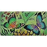 Anna by Anuschka Women's Handpainted Leather Ladies Wallet Snap Button Closure