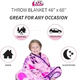 Franco LOL Surprise Plush Throw Blanket 46"x60" Super Soft Micro Raschel view 3
