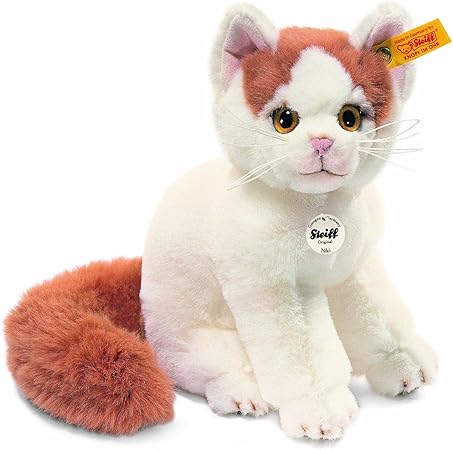 Amazon シュタイフ Steiff 大きい尻尾の ターキッシュバン キャット 22cm ドイツ ハンドメイド 洗濯機あらい可 ぬいぐるみ おもちゃ
