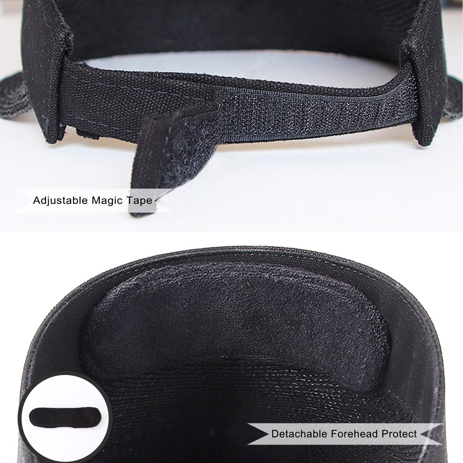 RIONA Womens Summer Straw Sun Visor Beach Straw Sun Hats Wide Brim UPF 50+