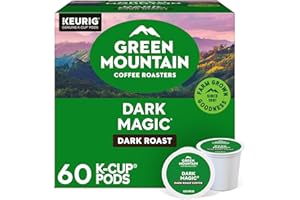 Green Mountain Coffee Roasters Dark Magic, Keurig Single Serve K-Cup Pods, Dark Roast Coffee, 60 Count, (6 Packs of 10)