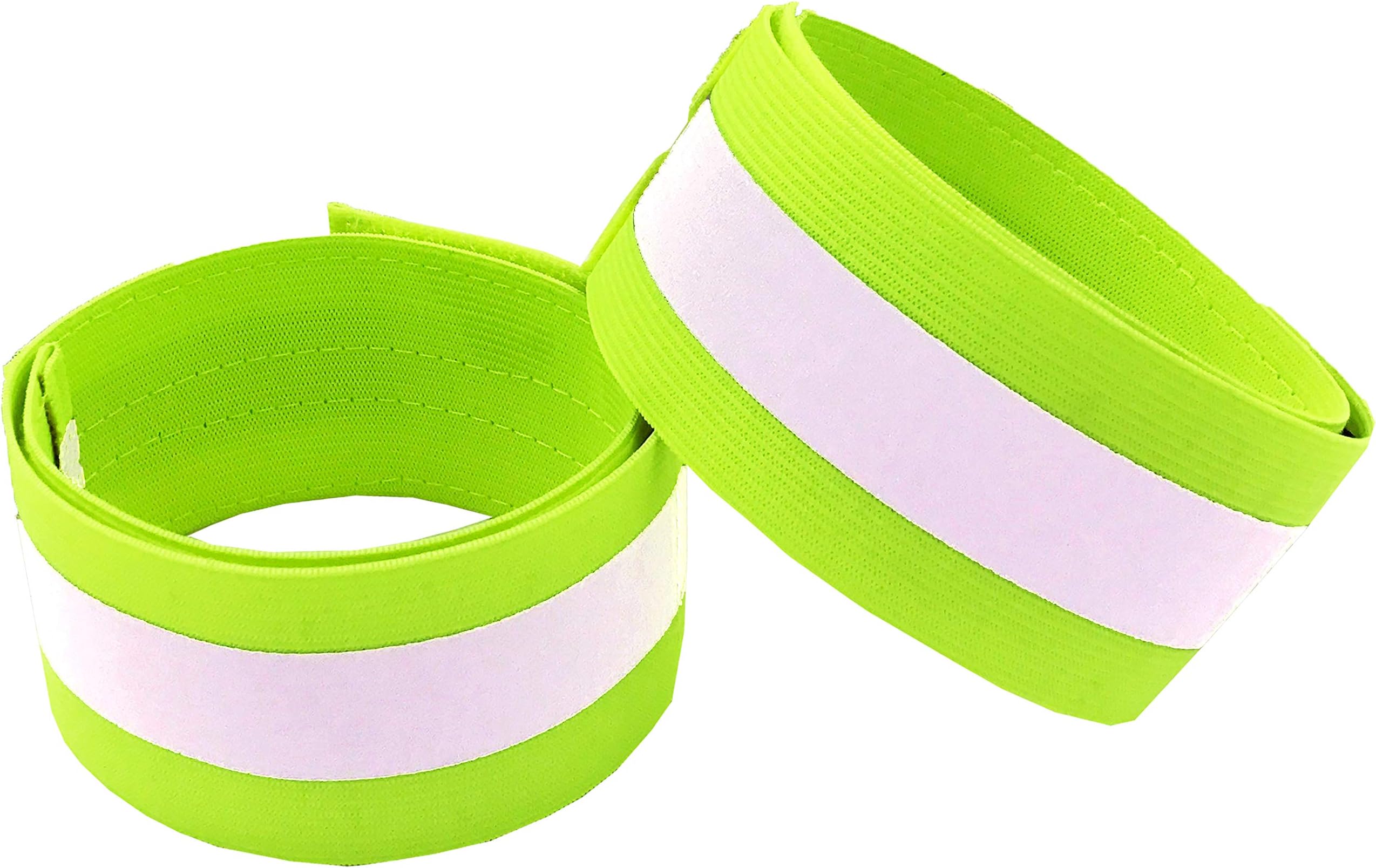Reflective Bands for Arm, Wrist, Ankle, Leg. Reflector Bands. High Visibility Reflective Running Gear for Women and Men Cycling Walking Bike