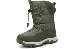 UBFEN Kids Snow Boots for Boys Girls Winter Warm Waterproof Non Slip Outdoor Shoes Cold Weather (Toddler/Little Kid/Big Kid）